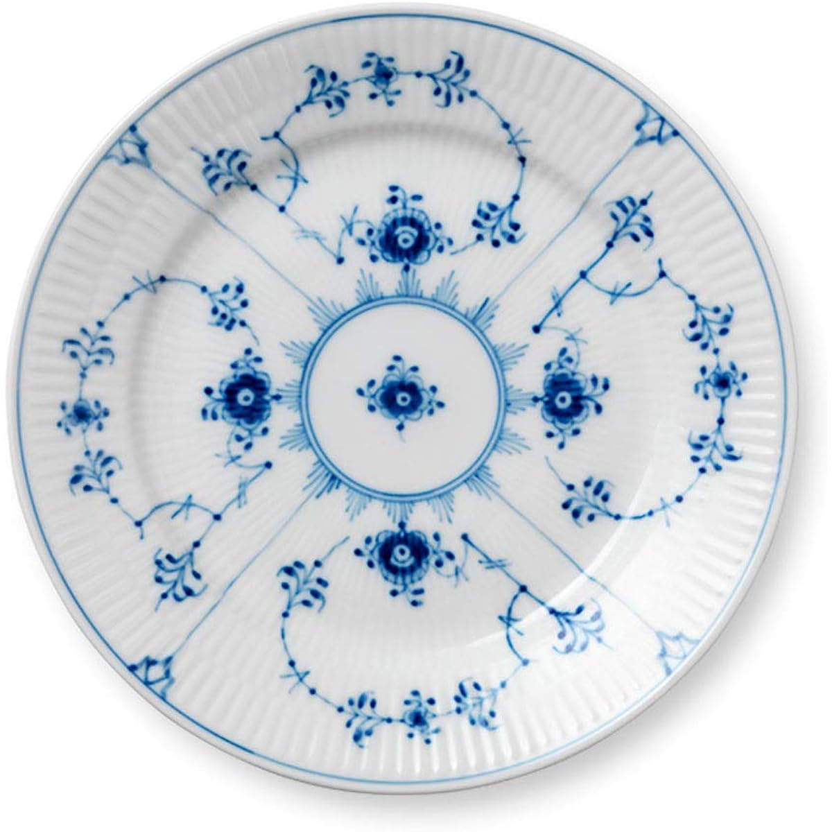 [Regular Imported Product] Royal Copenhagen Blue Fluted Plain Plate Dish 19cm Wedding Gift Present 1017199