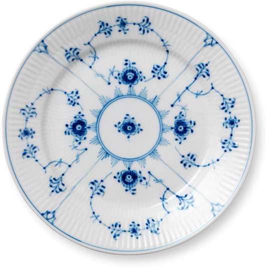 [Regular Imported Product] Royal Copenhagen Blue Fluted Plain Plate Dish 19cm Wedding Gift Present 1017199