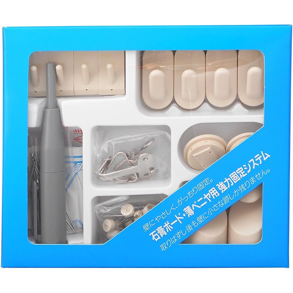 Nikkei Sangyo Gypsum Board Hook Magic Cross 8 Hook Set