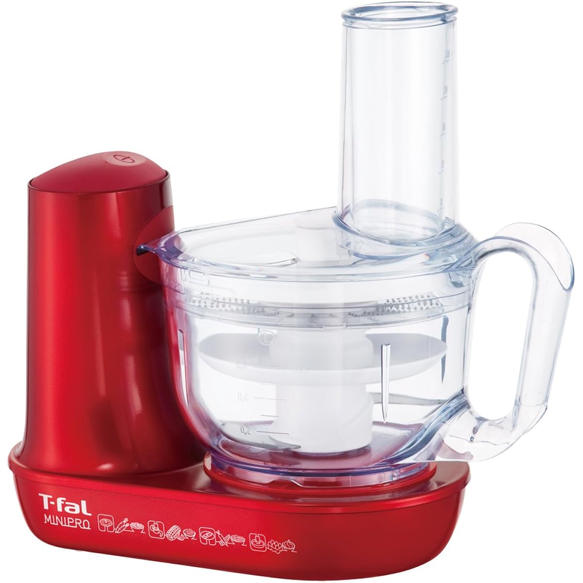 Tefal Food Processor Multi Crush Mix Chop Slice Julienne Whisk Grate Baby Food MB601GJP Red