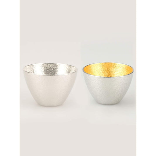 Nousaku sake cup tin and gold leaf set e00103