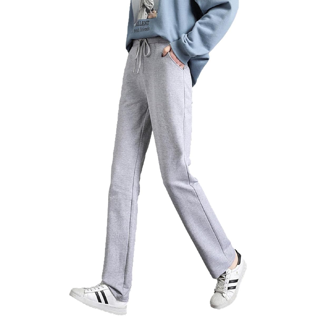 [FARFADET] Long Pants Sportswear Stretch Straight Women's Sweatshirt Training Fitness