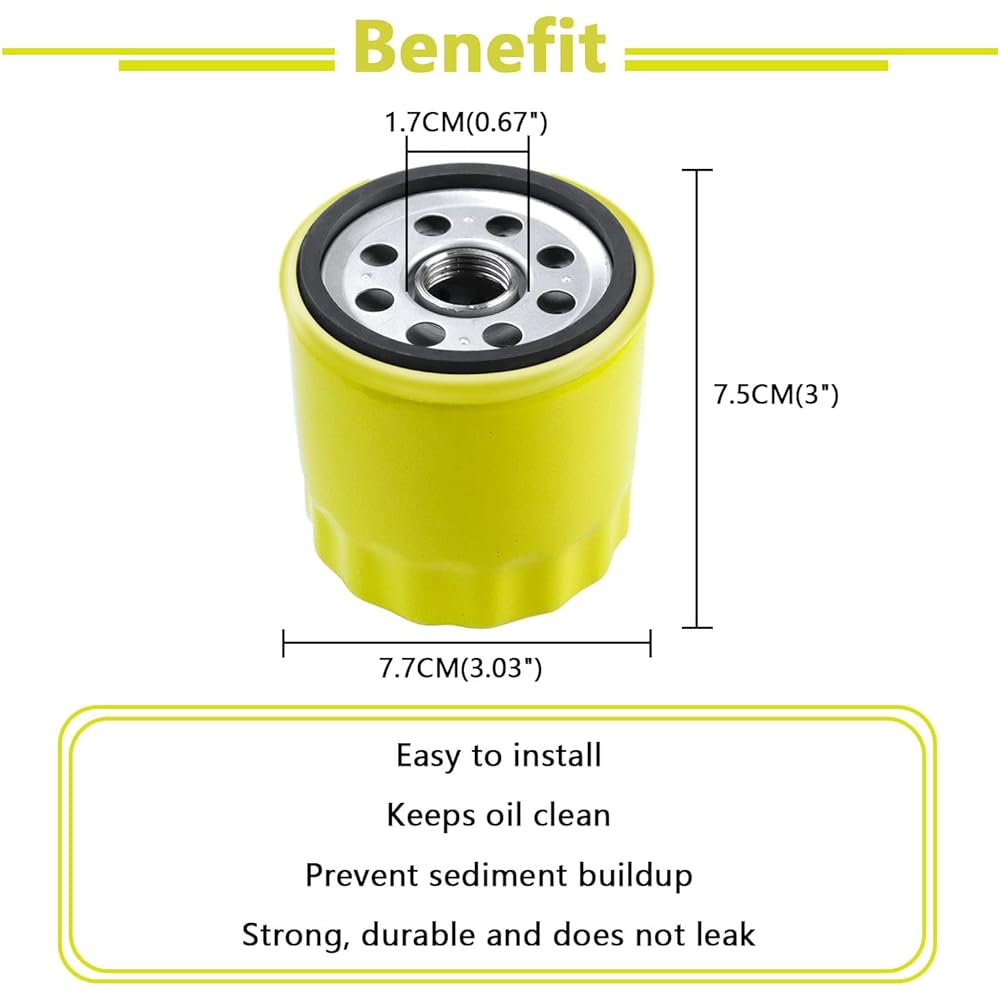 Oil filter KOHLER CH11-CH25 CV11-CV22 M18-M20 MV16-MV20 replacement 52 05-S 1 piece