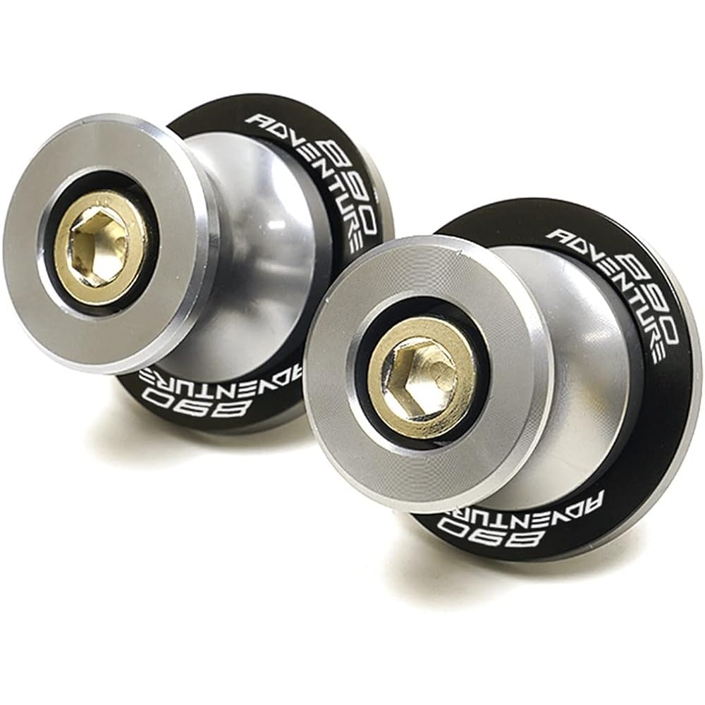 Uminino Motorcycle Accessories CNC Aluminum Swingarm Spool Slider Stand Screw Swingarm Slider Fit KTM 890 ADV 890 Adventure R 2021 Swingarm Slider Spool (Size : S Grey)