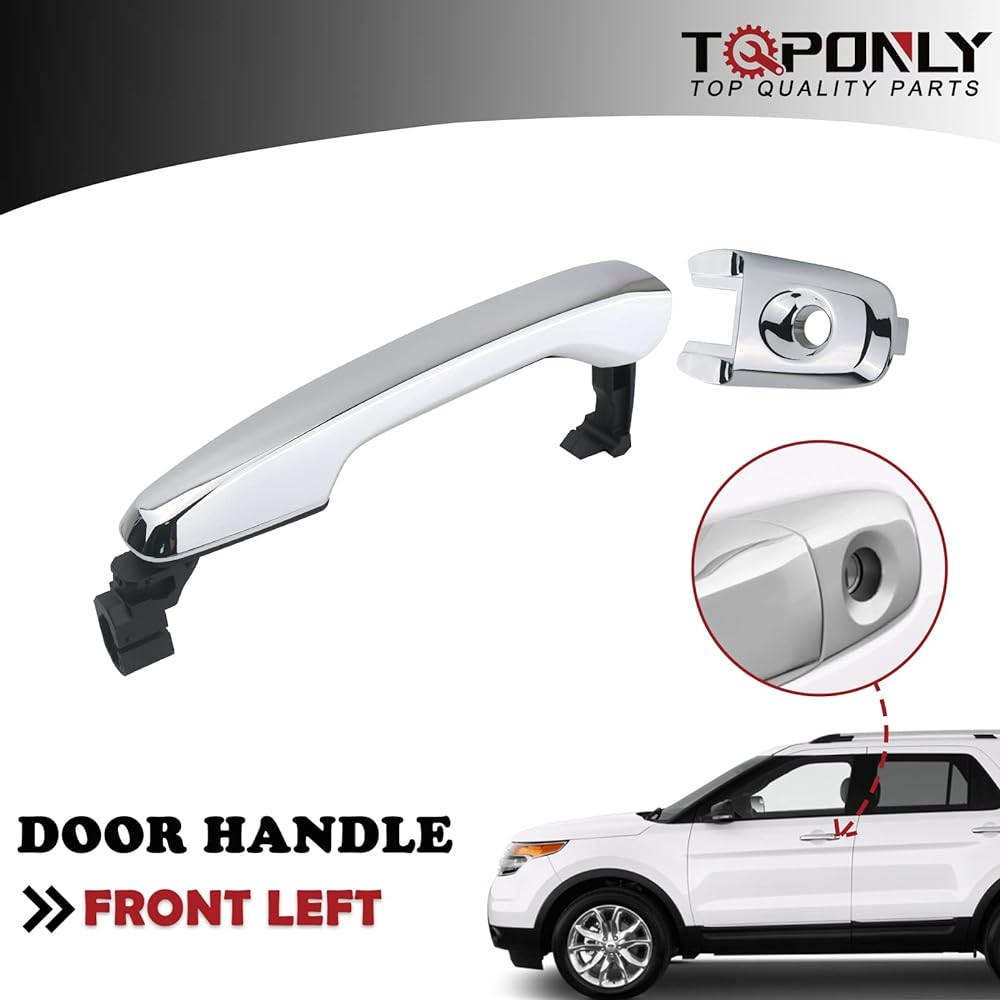 TQPONLY Exterior Door Handle 2011-2015 Ford Explorer EXPROLE EXPRORO EXPRORO EXPRORO EXPRORO Front Driver seat side BA1Z78218A14A BB5Z7822404BA Replacement