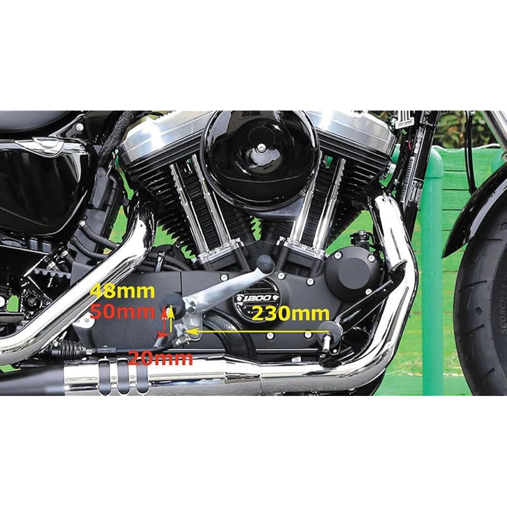 Kijima Motorcycle Bike Parts Mid Control Kit Polished '04~'13 XL Sportster HD-05247