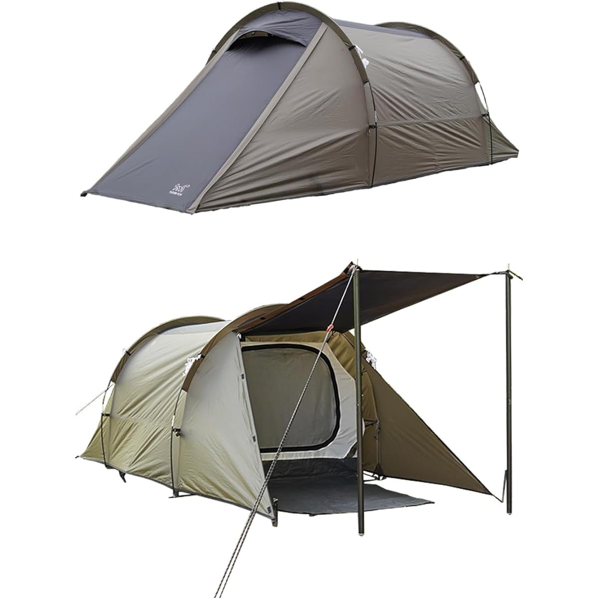 FUTUREFOX FOX-BUCHE Tunnel Tent Kamaboko Tent Lightweight and Compact 1-2 Person Touring Tent Inner Tent Included