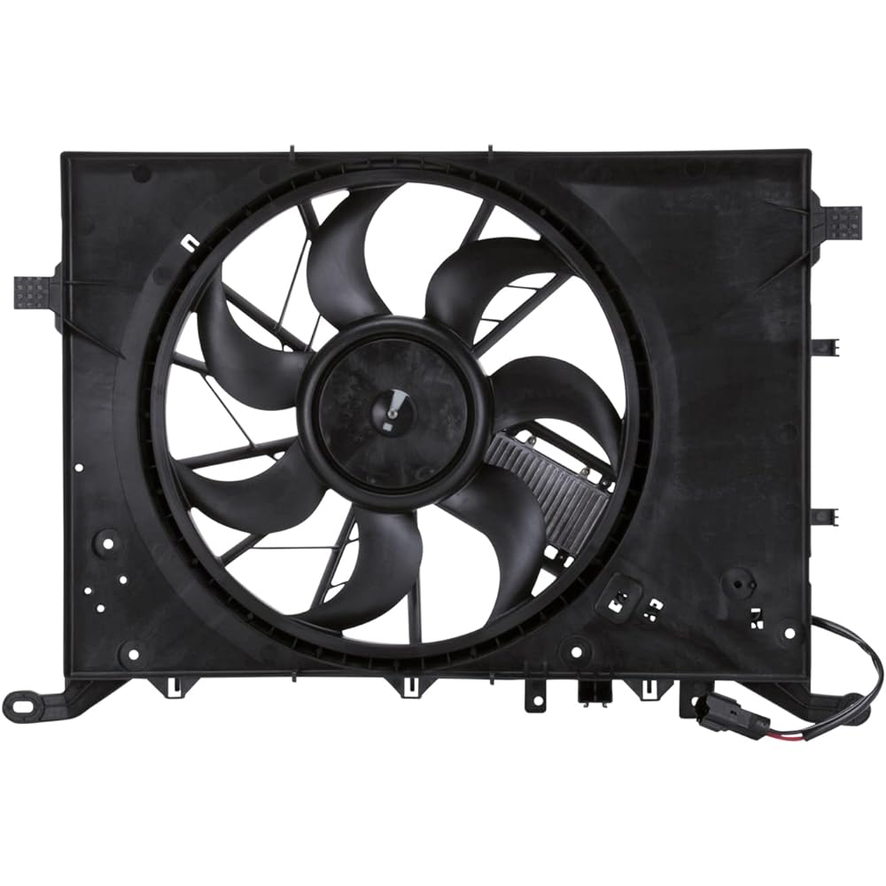 TYC 622140 Volvo replacement radiator/condenser cooling fan alignment