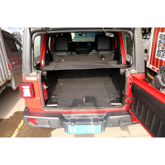 Jeep Wrangler JL 2018+ Jeep Wrangler JL Trunk Curtain 4 Door Ribbon Edition JL Accessories Fashionable 47X36CM/1.2kg Black