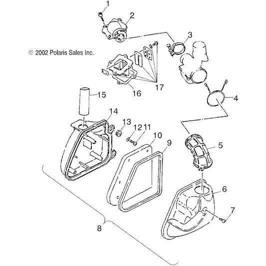 POLARIS ATV Air Box Inlet Genuine OEM Parts 0451077 1 piece