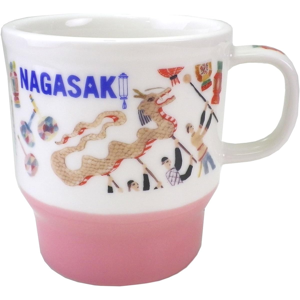 STARBUCKS Starbucks Japan Limited Nagasaki Limited Mug Renewal Design Japanese Style Jaodori Lantern Spirit Nagashi NAGASAKI Regional Limited Local Limited White White Green Green Mug Cup Ceramic 355ml