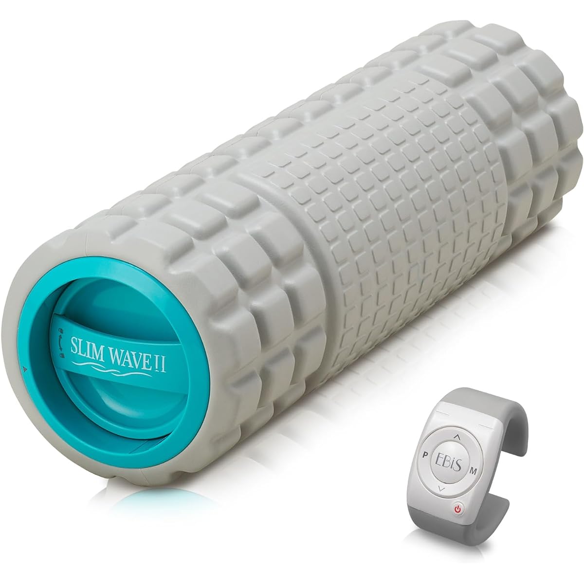 EBiS (Ebis Cosmetics) Slim Wave II Electric Foam Roller with Yoga Mat, Shoulder Blade Roller, Relaxation, Stretching Equipment, Vibration, Battery Operated