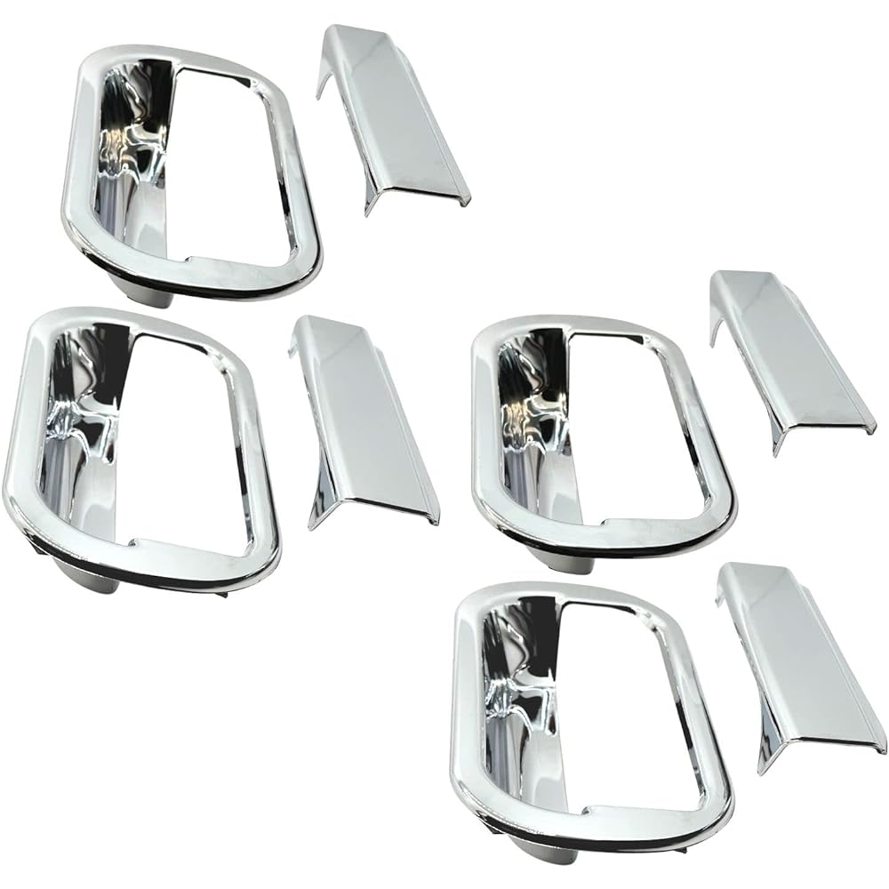 HTharros NEW Canter Door Handle Cover for Mitsubishi Fuso Door Grip Plated Garnish Double-Sided Tape 2t Truck Left and Right 2 Sets