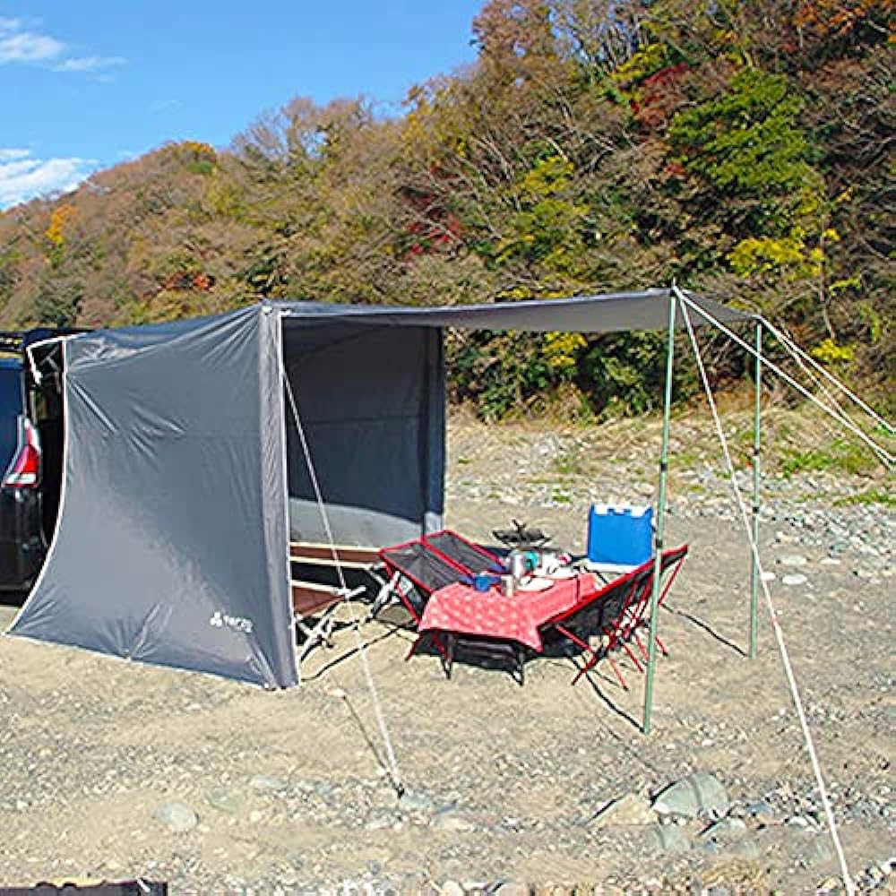 Terzo (by PIAA) Car Tarp, 1 Piece, Air Frame, Car Side Tarp, Black, Easy to Assemble, Air Pump Included, Installation Size: D2000mm x W2000mm x H2100mm, UV Protection, Water Repellent Finished, EA314