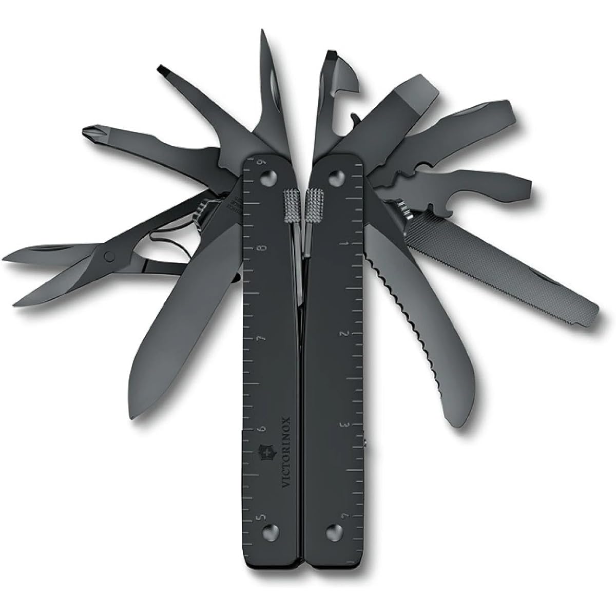 VICTORINOX Swiss Tool MXBS Black with Nylon Case Swiss Army Knife Multifunctional Knife Pliers Swiss Made Multitool with 26 Functions with Lock [Domestic Genuine Product] 3.0326.M3N
