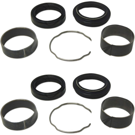 RW 0109-211 Front Fork Tube Seal Wiper Rebuild Kit (Set of 2) Repair Parts Compatible with Honda Suzuki