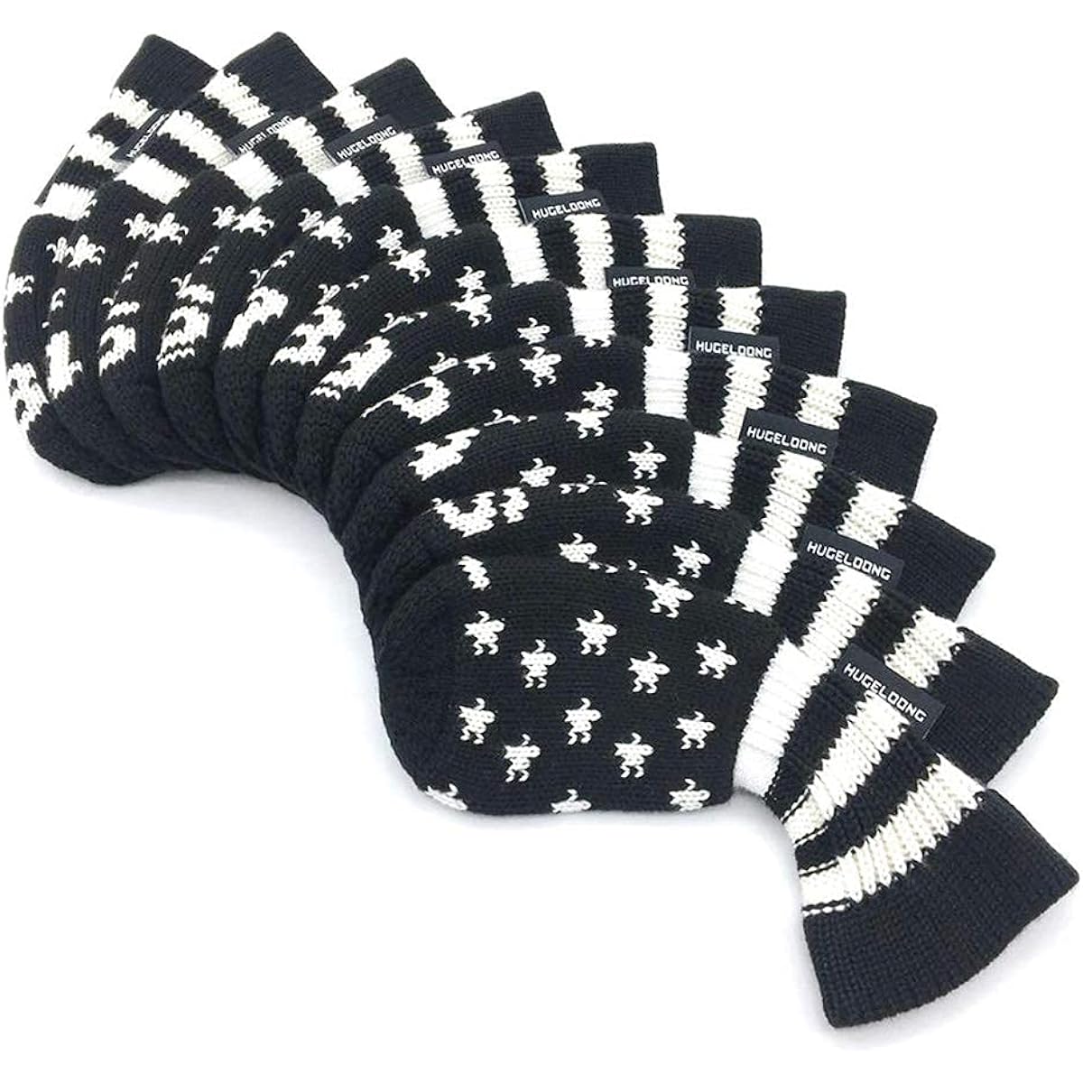 HUGELOONG Knit Golf Head Cover Iron Cover…