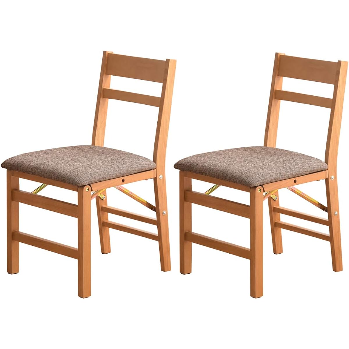 Tansu no Gen Dining Chair Set of 2 [Completed Product] Folding Natural Wood Dining Chair Gray 11719192(82145)