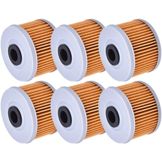 Oil Filter H/0N-DA TRX300 400 700 AX1 CBR250 CRF250 XR250 CB300 CBR300 XR400 XR440 XR600 FMX650 FX650 NX650 SLR650 XR650 L (Color: 6pcs Yellow)