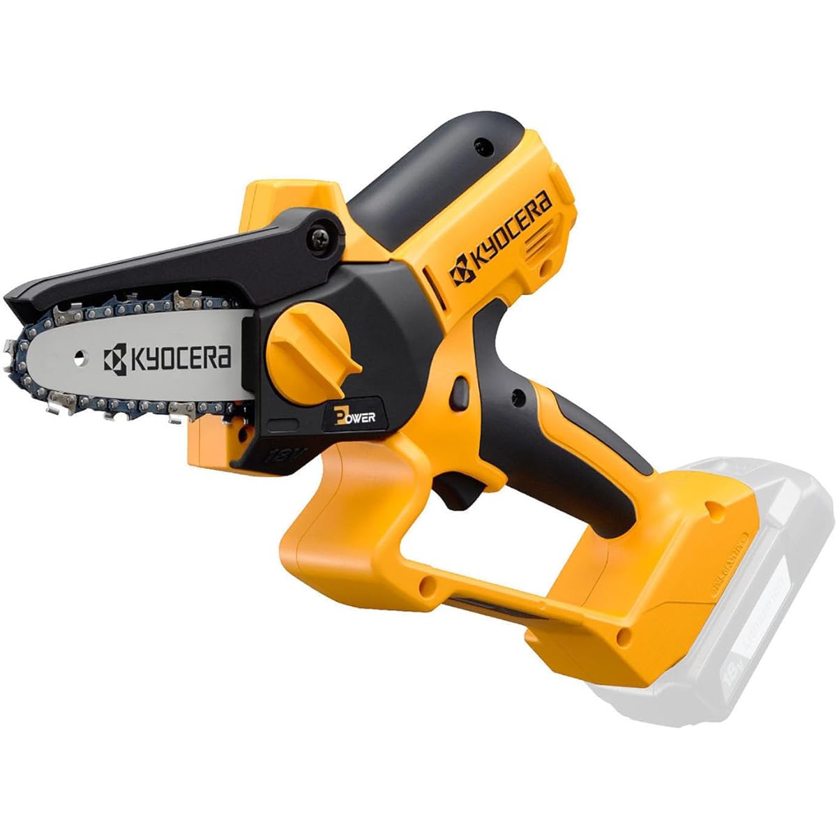 Kyocera BHCS-1810 663400B Rechargeable Handy Chain Saw, Main Unit Only (Equipped with High Power Motor to Prevent Stopping Even Hard Branches), Can Be Used With One Hand, Smooth Cutting Entry, Less
