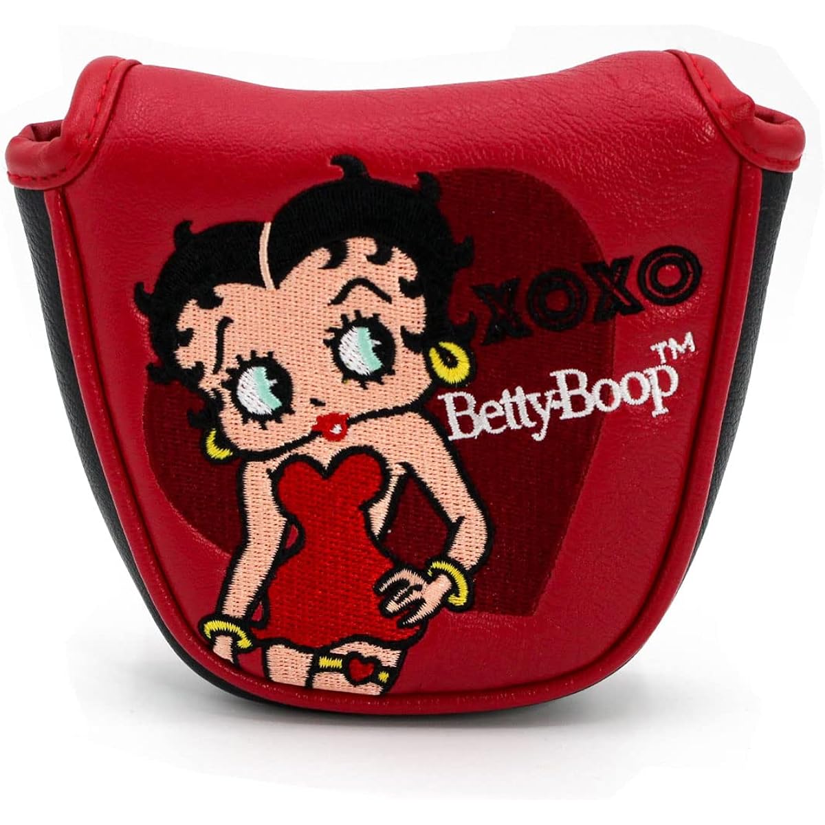 Hokushin Trading Betty-chan Betty Boop Head Cover Putter Cover OHC0006 Red