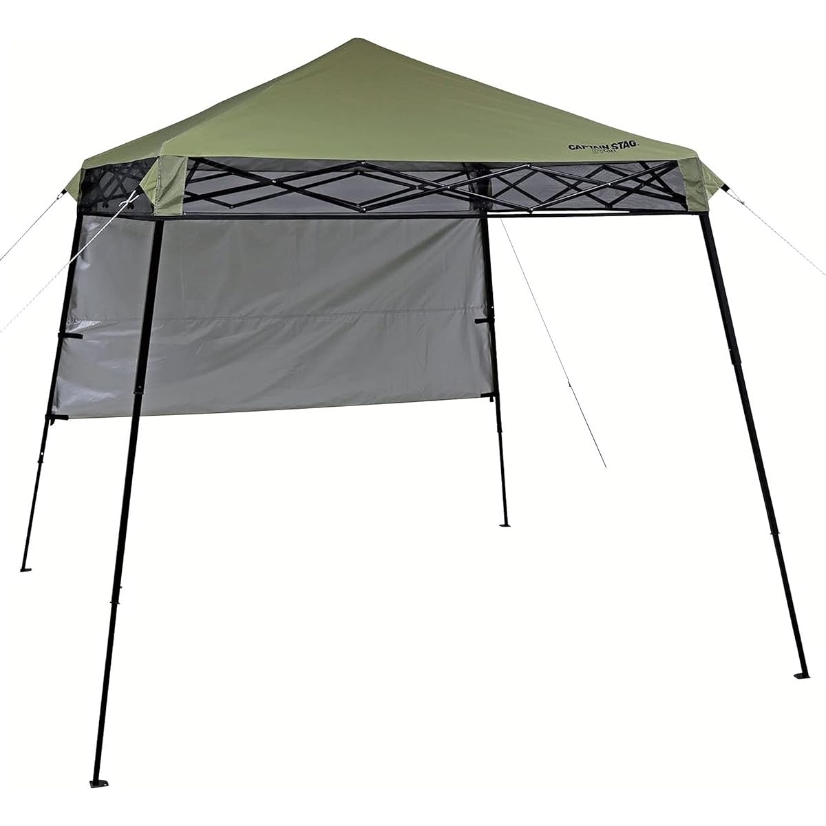 CAPTAIN STAG Tent Tarp Tarp Tent Shade Quick Shade Light 180UV-S UV Protection Half Panel Included Khaki UA-1088 240×240×H217・208・168cm