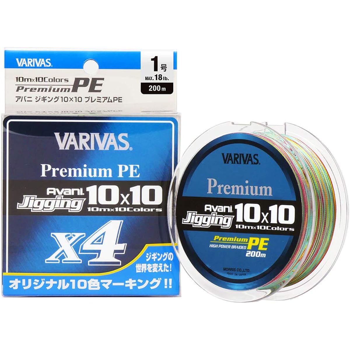 VARIVAS PE line Avani Jigging 10×10 Premium PE X4 300m