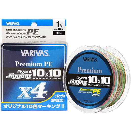 VARIVAS PE line Avani Jigging 10×10 Premium PE X4 300m