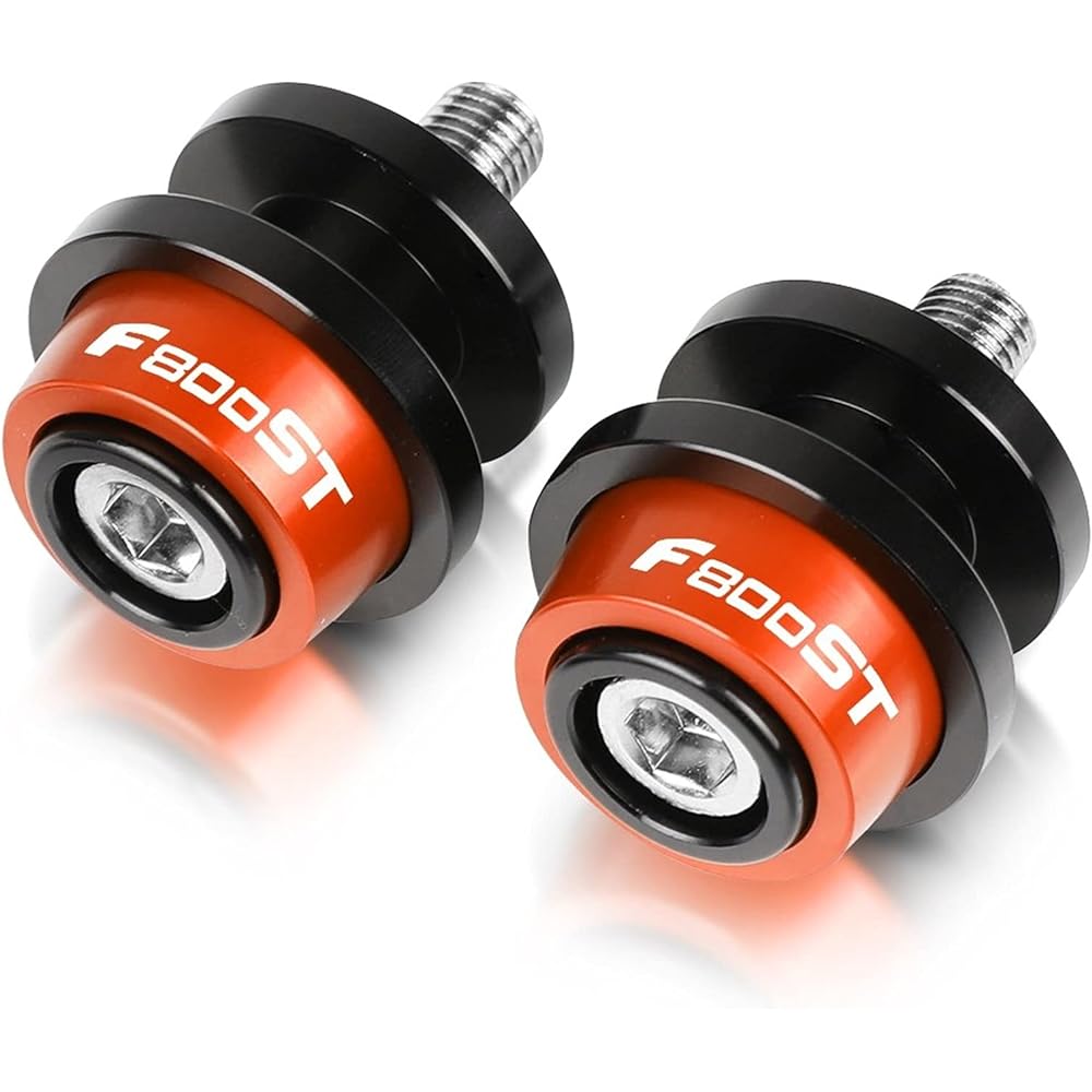 Stand Screw Slider Motorcycle Accessories CNC 8MM Bracket Screw Swing Arm Slider Bobbin is very suitable for BMW F800ST F800 ST 2006-2015 2014 2013 2012 (Color: Orange)
