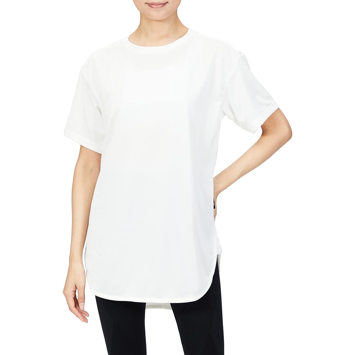 [CEDA Blue X/Wacoal] DLY101 Women's Outer Tops, Easy to Move around the Shoulders, Sweat Absorbent, Quick Drying, UV Protection Rate Over 90%