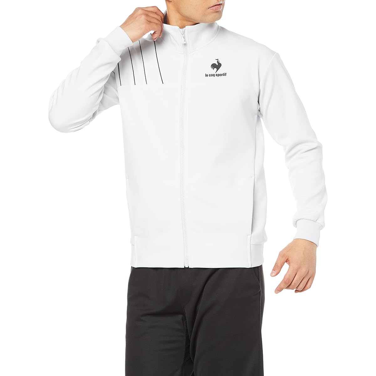 [Le Coq Sportif] Jersey, Long Sleeve, Sweat Absorbent, Quick Drying, Stretch, UV Protection, UPF50, Training, Running, Soft, Men's
