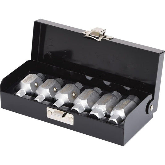 KS TOOLS Oil sump drain plug key set 6 pcs 150.9390