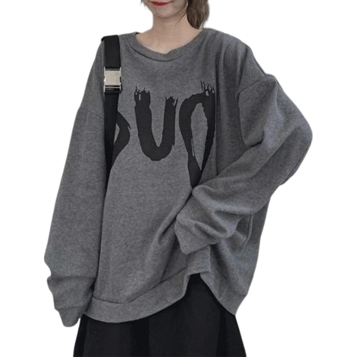 [newNE] Sweatshirt, Big Silhouette, Body Covering, Loose, Large Size, Spring, Autumn, Casual W06