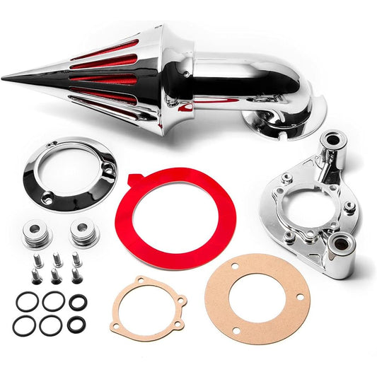 Krator Chrome Spike Air Cleaner Intake Filter Compatible with 2000-2006 Harley-Davidson XL Models Sportster