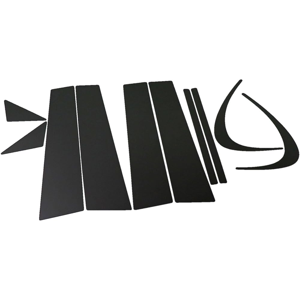 BRIGHTZ Lexus CT200h ZWA10 Super Mirror Stainless Steel Black Plated Pillar Panel Visor Useless 10PC [PIL-BLA-017] LEXUS CT200H CT200 11156