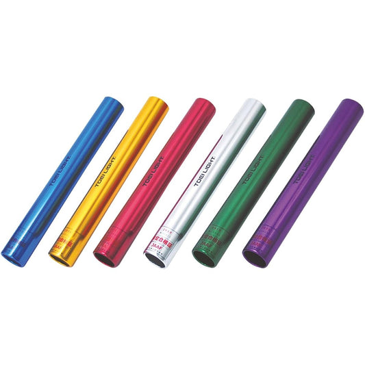 TOEI LIGHT Aluminum Baton Set 6 (Inspection) G1208 6 colors 1 set Comes with storage nylon case Diameter 39mm x Length approx. 30cm Japan Athletics Federation certified product