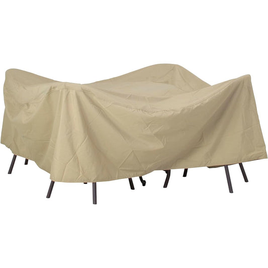 Takasho Garden Furniture Cover Shell Cover Garden Furniture Round L [GFC-02N] Beige