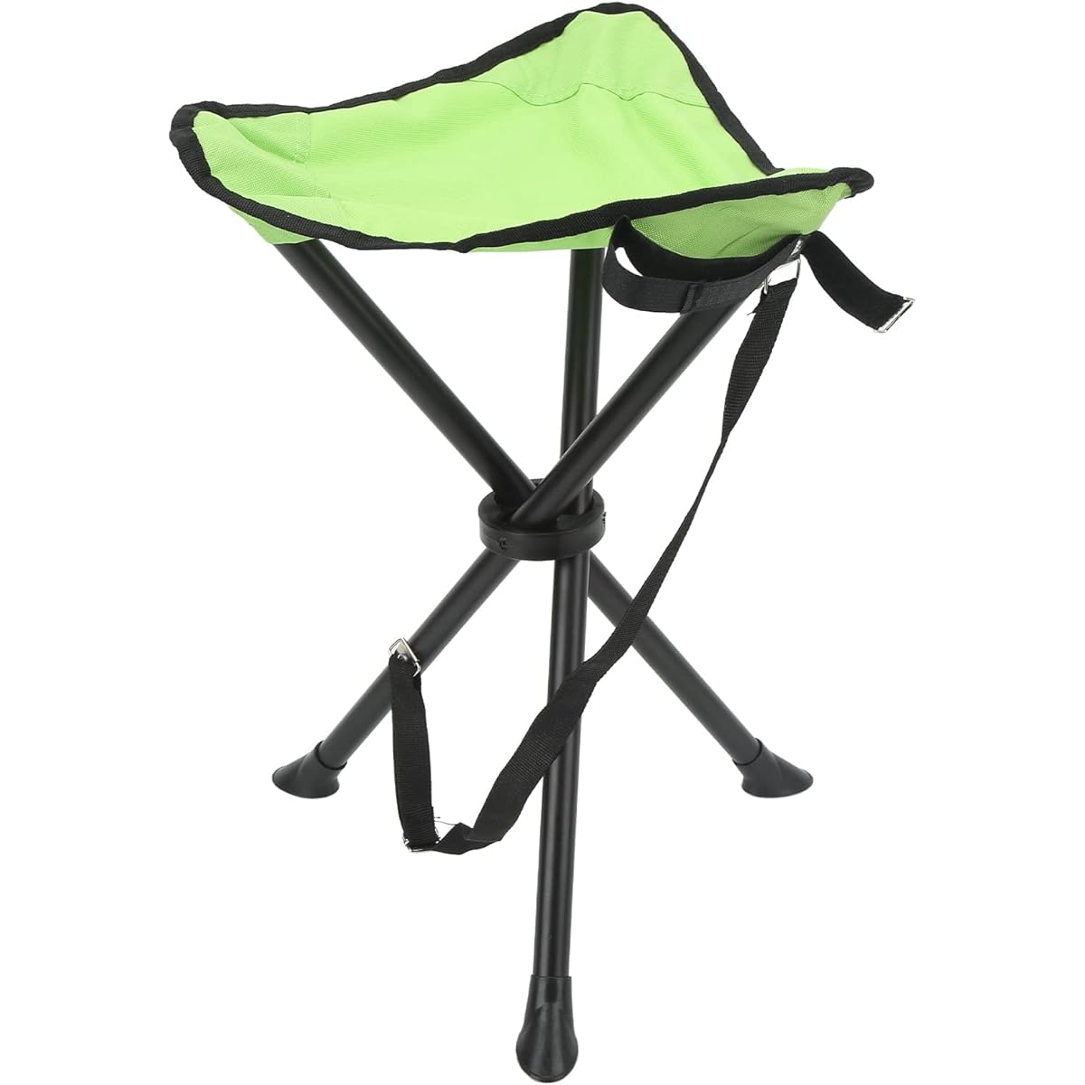 Outdoor Chair, Outdoor Chair, Folding Chair, Portable, Stable, Load Capacity 200kg, 600D Oxford Cloth Material, Picnic/Compact Chair/Cherry Blossom Viewing, Tripod (Green)