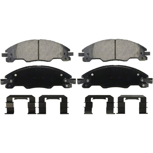 WAGNER QUICKSTOP ZD1339 Ceramic Disc Pad Set Pad Mounting Bracket