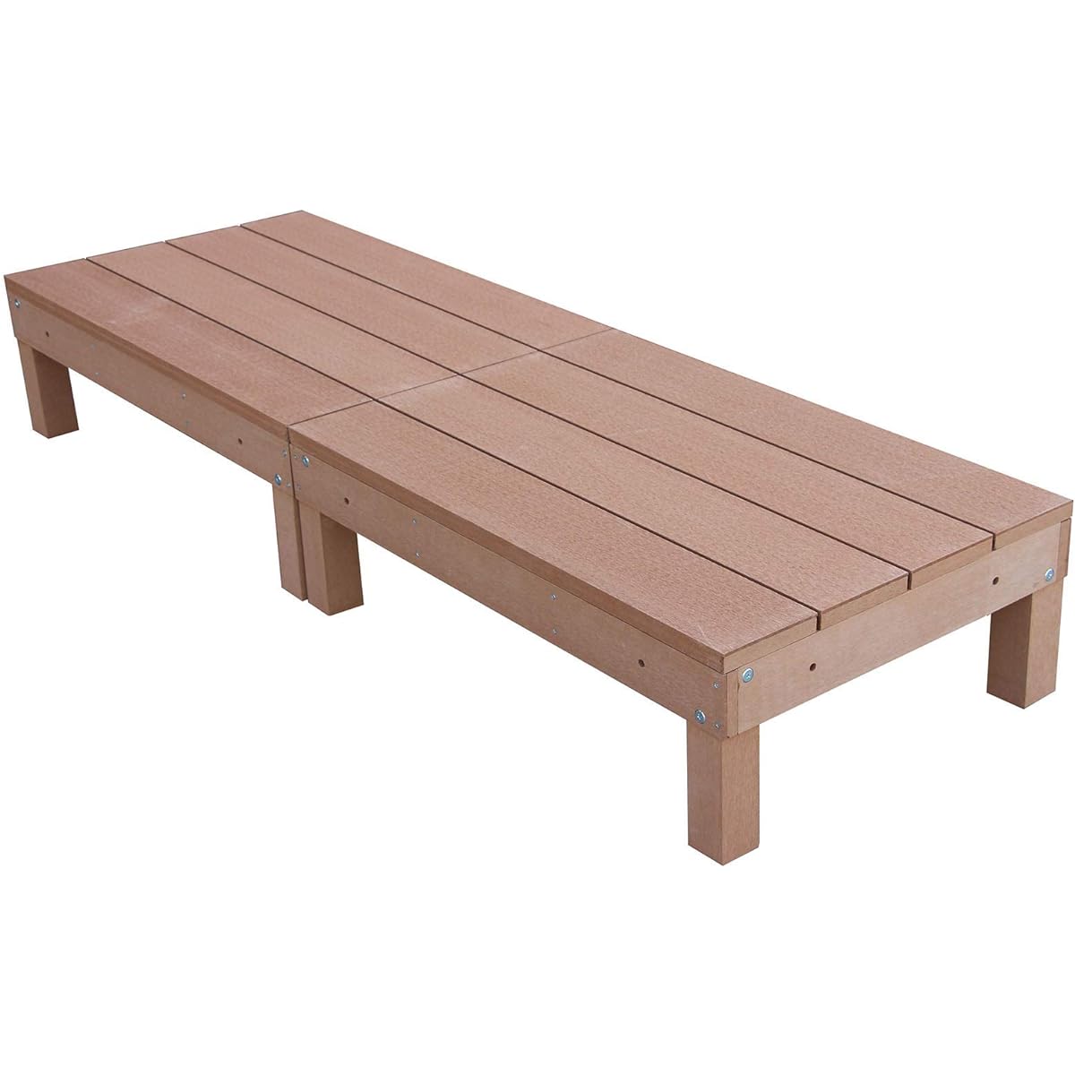 igarden iwood deck 60 series artificial wood natural width 598 x depth 900 x height 280mm 2 piece set i10368_2d60_n