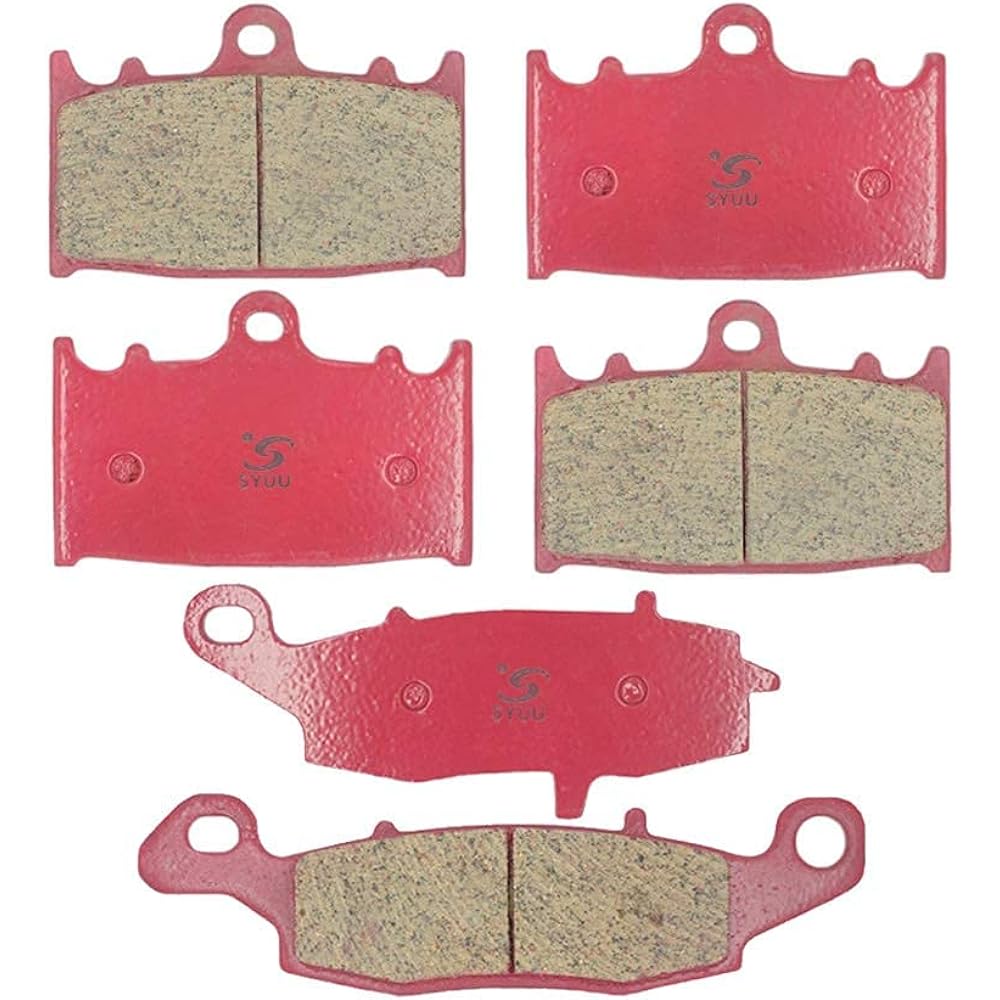 SYUU Motorcycle Replacement Front Rear Ceramic Brake Pads Brakes Kawasaki VN 1700 Vulcan Voyager 2009-2014 VN 2000 2004-202010 FA158F FA231R