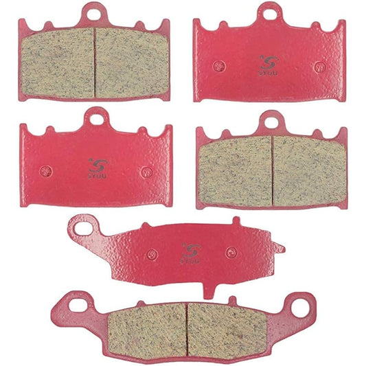SYUU Motorcycle Replacement Front Rear Ceramic Brake Pads Brakes Kawasaki VN 1700 Vulcan Voyager 2009-2014 VN 2000 2004-202010 FA158F FA231R