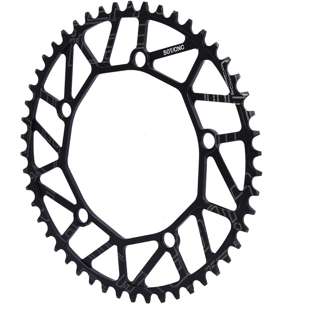 Bicycle Chain Ring Crank Plate Easy to Install Outdoor Positive/Negative Teeth 130BCD Crank Single Disc 50 52 54 56 58T