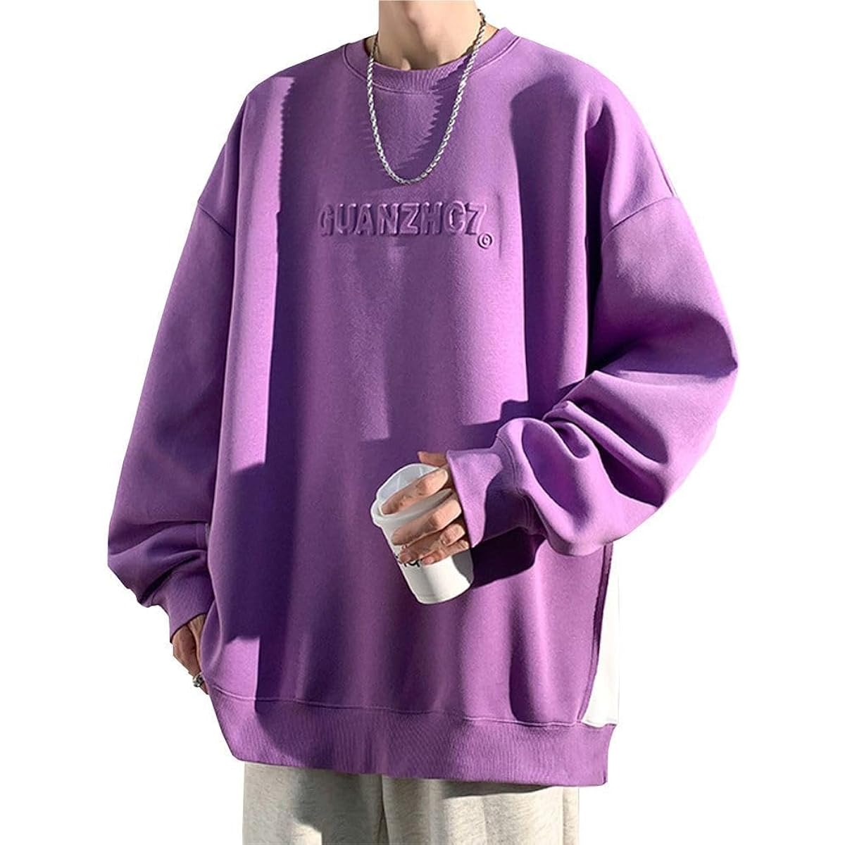 [KOTRBOY] Men's Long T-Shirt, Cut and Sew Stylish Sweatshirt, Loose, Large Size, Men's, Autumn Clothes, Long Sleeve, Men's T-Shirt, Top