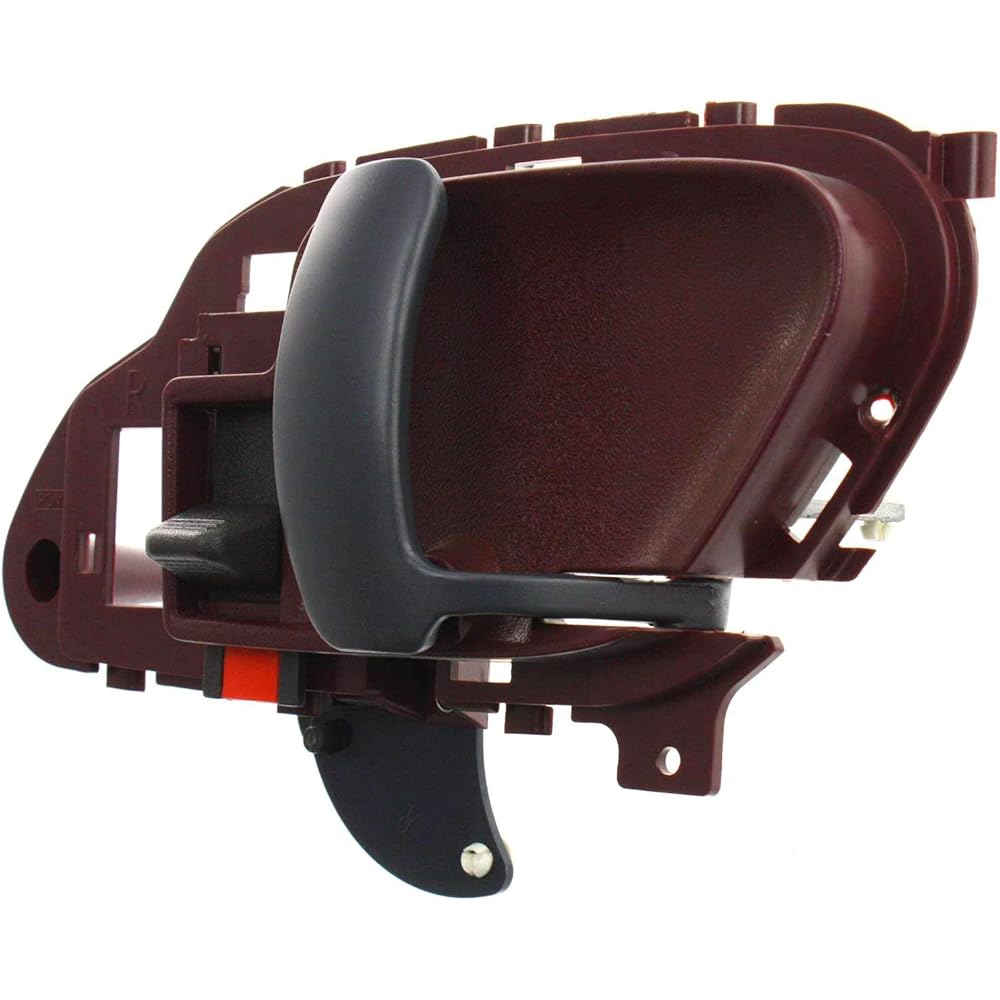EVAN FISCHER interior door handle set 1995-1999 CHEVROLET C1500 K1500 1995-1999 GMC C1500 Door lock button red bezel black lever Front or rear