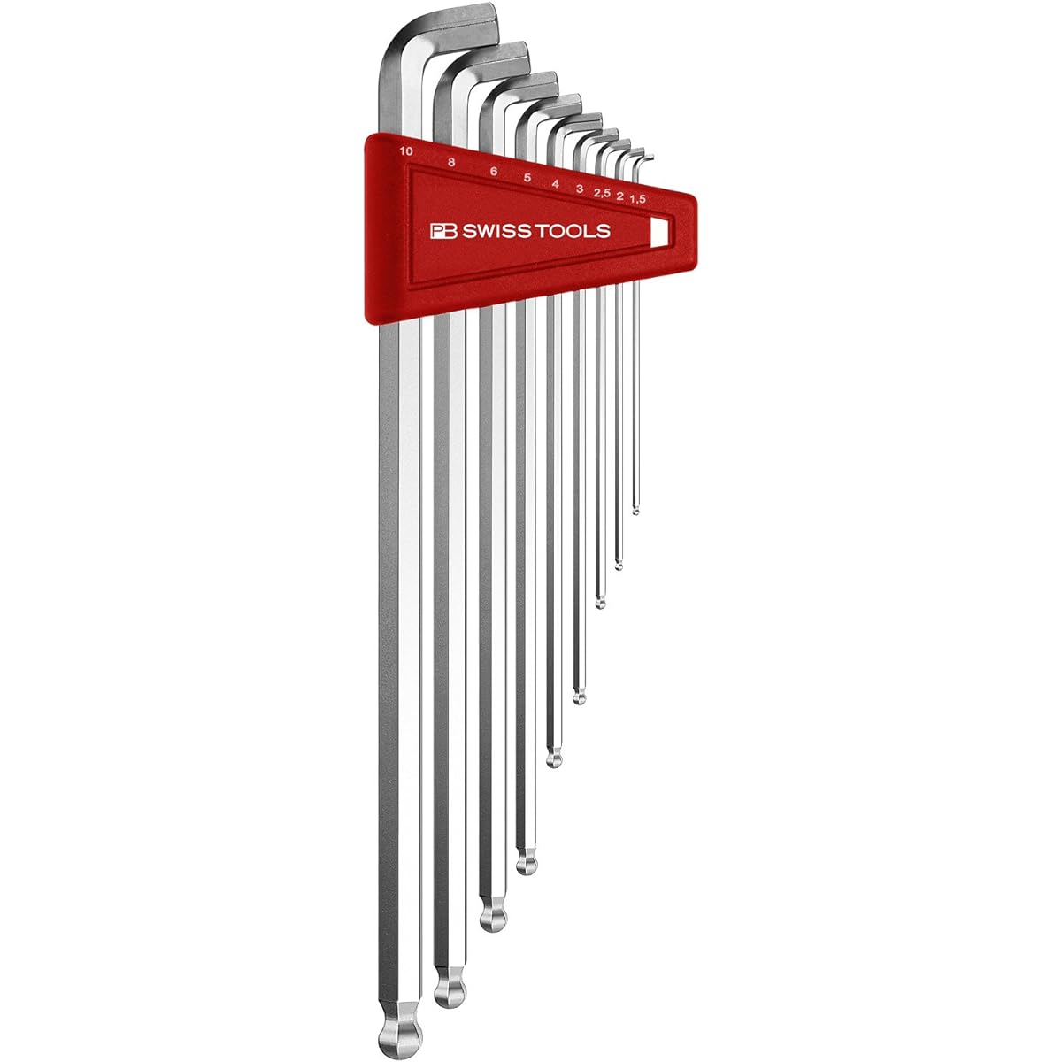 PB Swiss Tools 2212LH-10 Short Head Hex Wrench Set (No Pack) 2212LH-10
