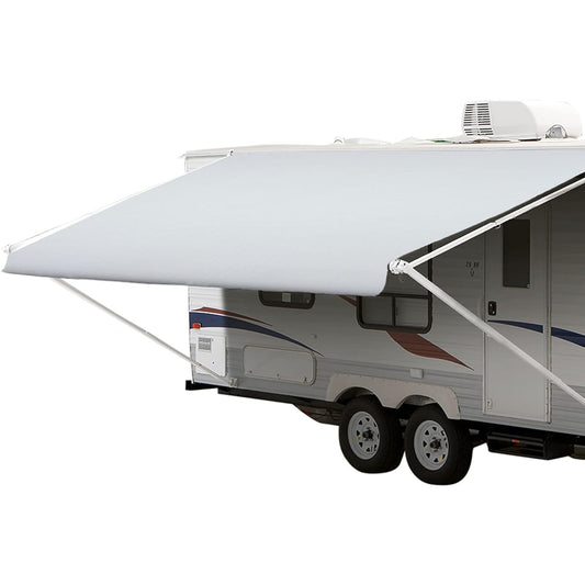 SHADE PRO RV Vinyl Aging Fabric - Solid White 20 Feat (Fabric 19 feet 2 inch)