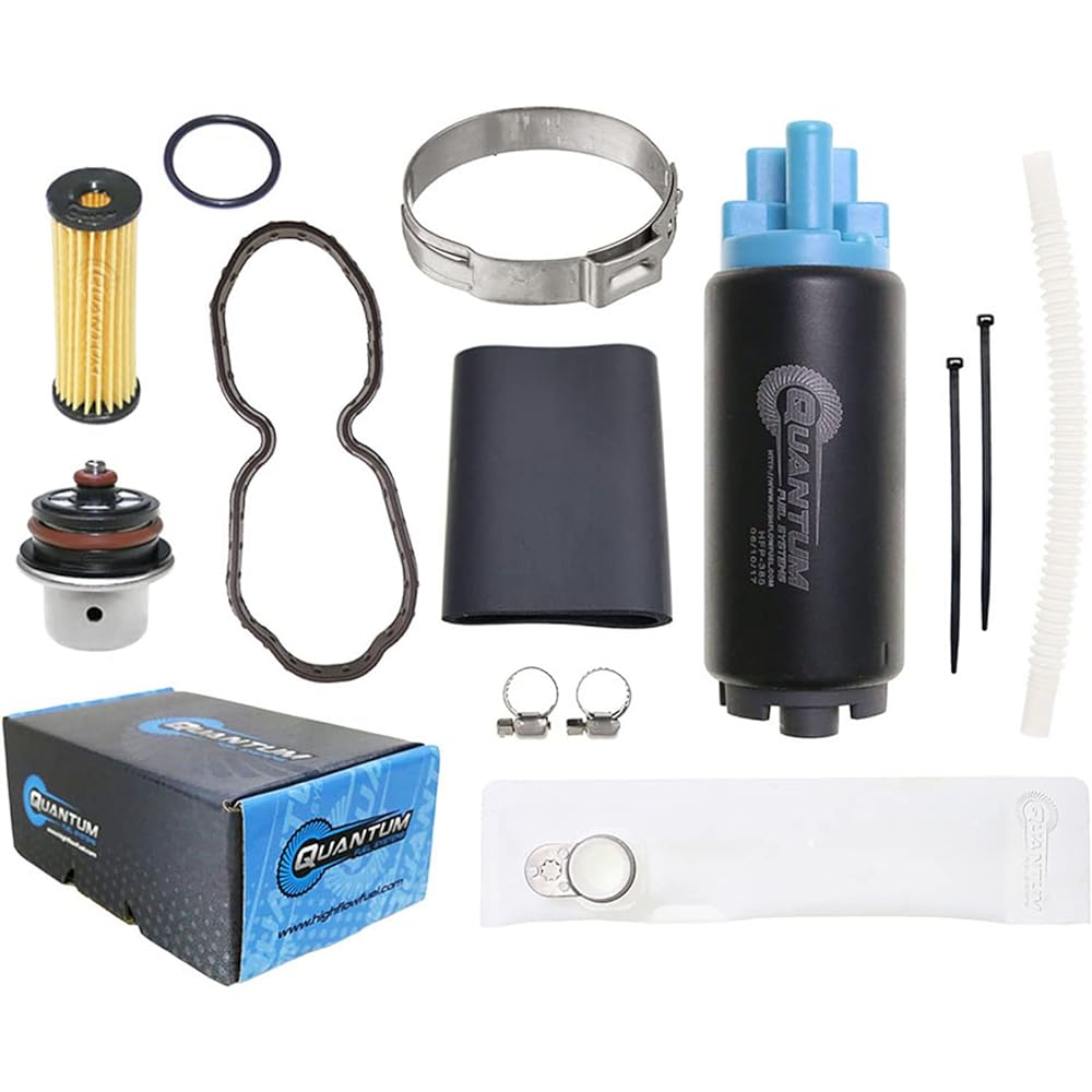QFS Fuel Pump with Super Installation Kit Replacement Har XL1200C N NS R T Roadster Sportster Iron SuperLow 2007-2019, HFP-385-HD2RTF