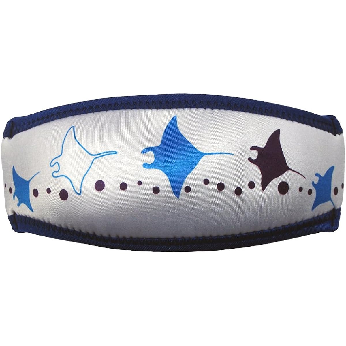 SeaCanary Snorkeling Diving Mask Strap Cover Manta White