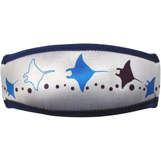 SeaCanary Snorkeling Diving Mask Strap Cover Manta White